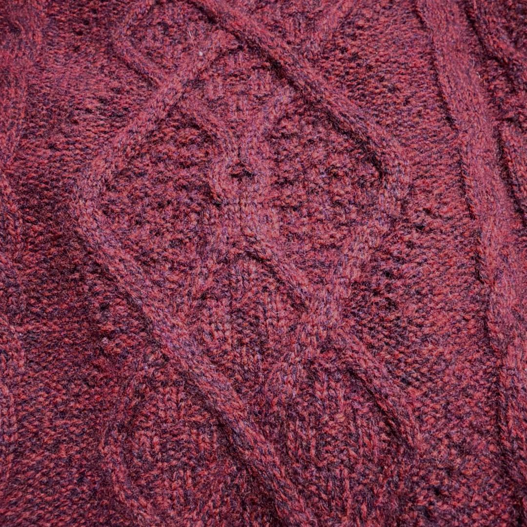 美品★Leilian レリアン　13号＋ ニット　セーター　カシミヤ混　ボルドー