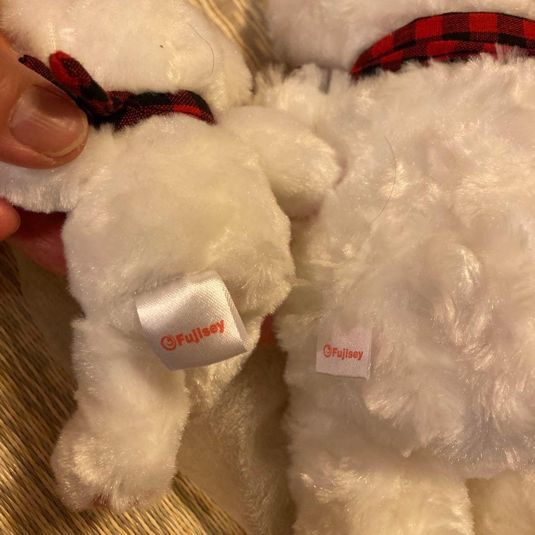 K*z様 レア希少　ご当地ベア京都タワー　テディベアぬいぐるみ　大小2体セット藤