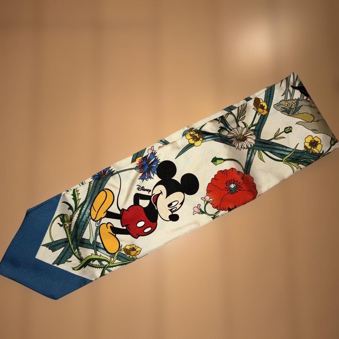 GUCCI×Disney ミッキー スカーフ 10×86 cm