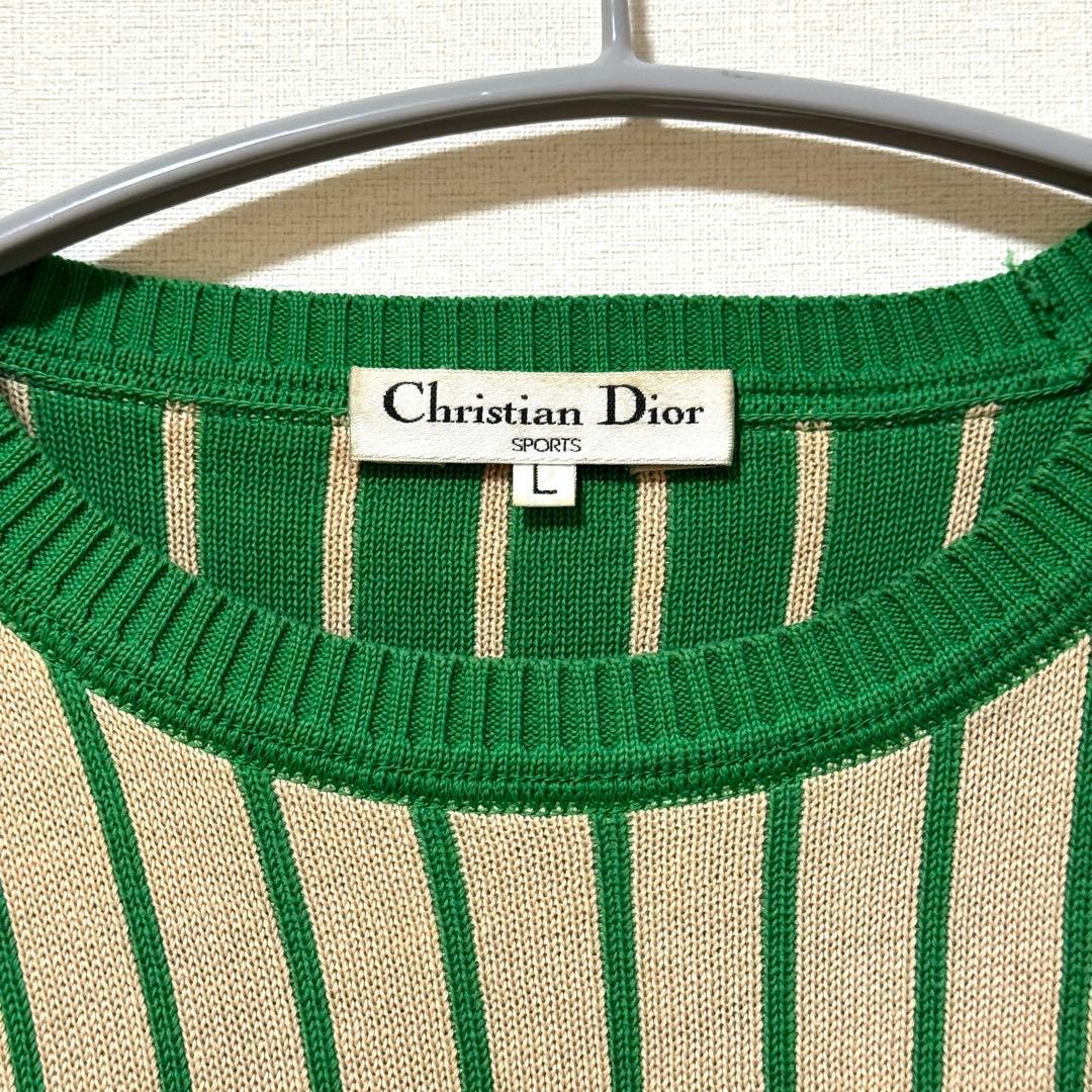 Dior クリスチャン・ディオール スポーツ コットン　ニット　セーター　L