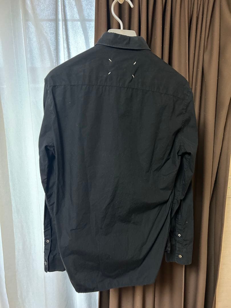 s*.様 maison margiela シャツ ブラック ステッチ