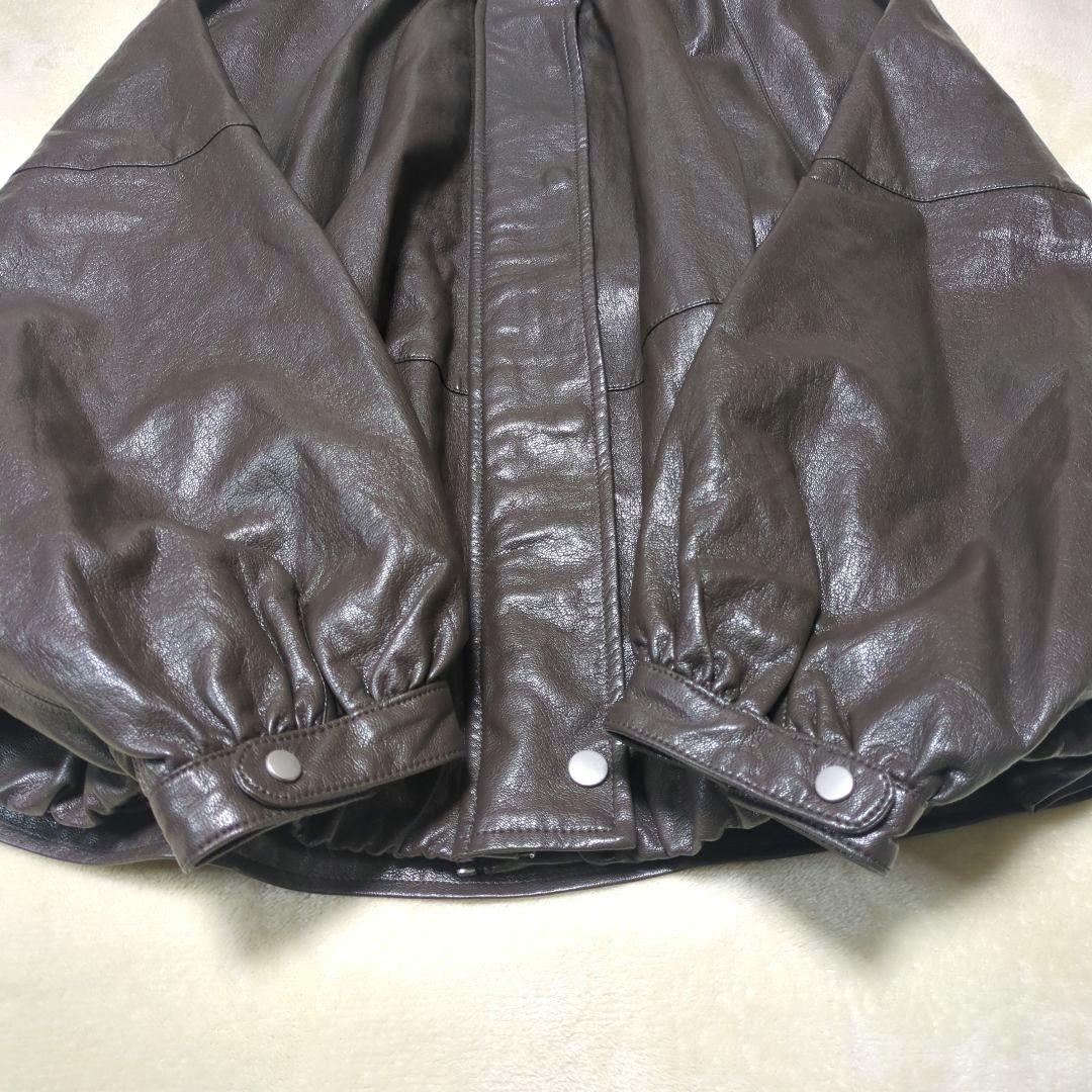 ZARA【未使用級美品】現行品　フェイクレザー ボンバージャケット　アウター
