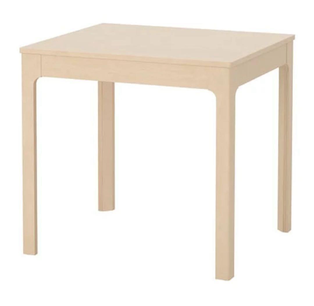 【美品】IKEA EKEDALEN 伸長式ダイニング テーブル　バーチ