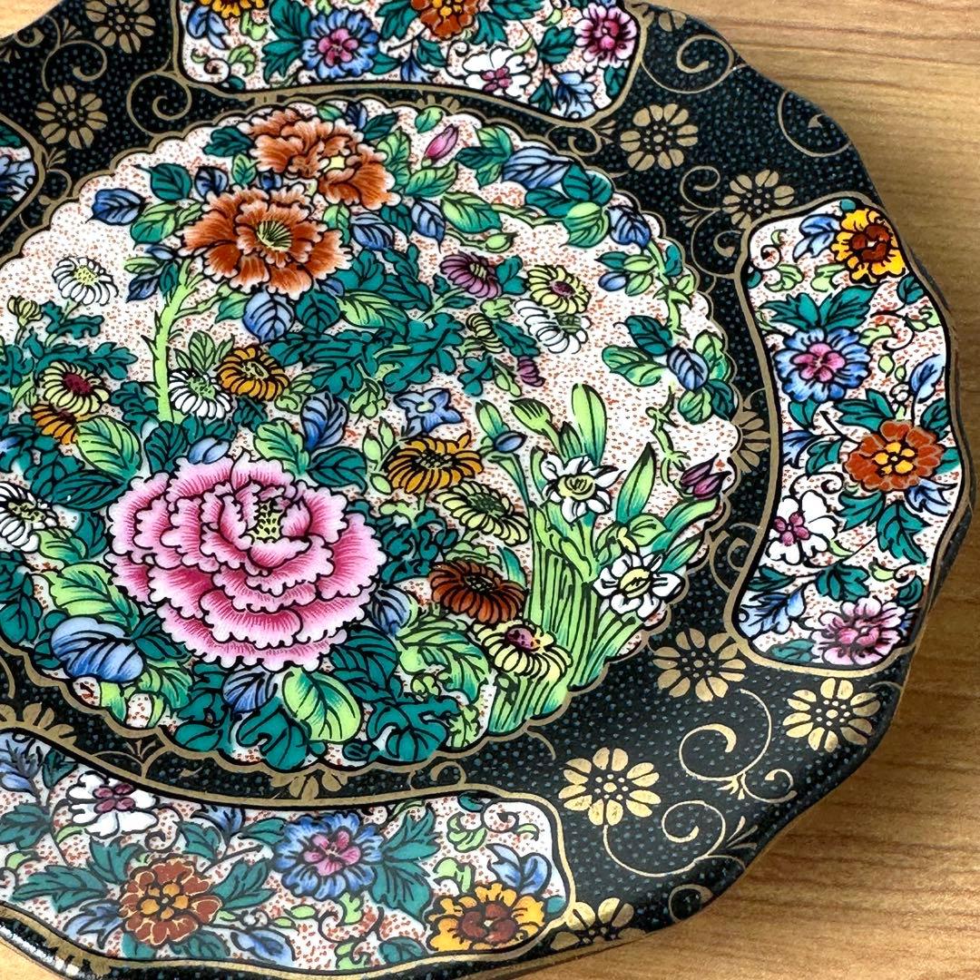 九谷焼　新品　4号皿　錦絵　小皿　5枚
