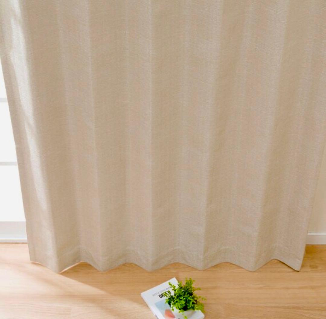 美品！4枚ニトリ遮光遮熱遮音カーテンRD100