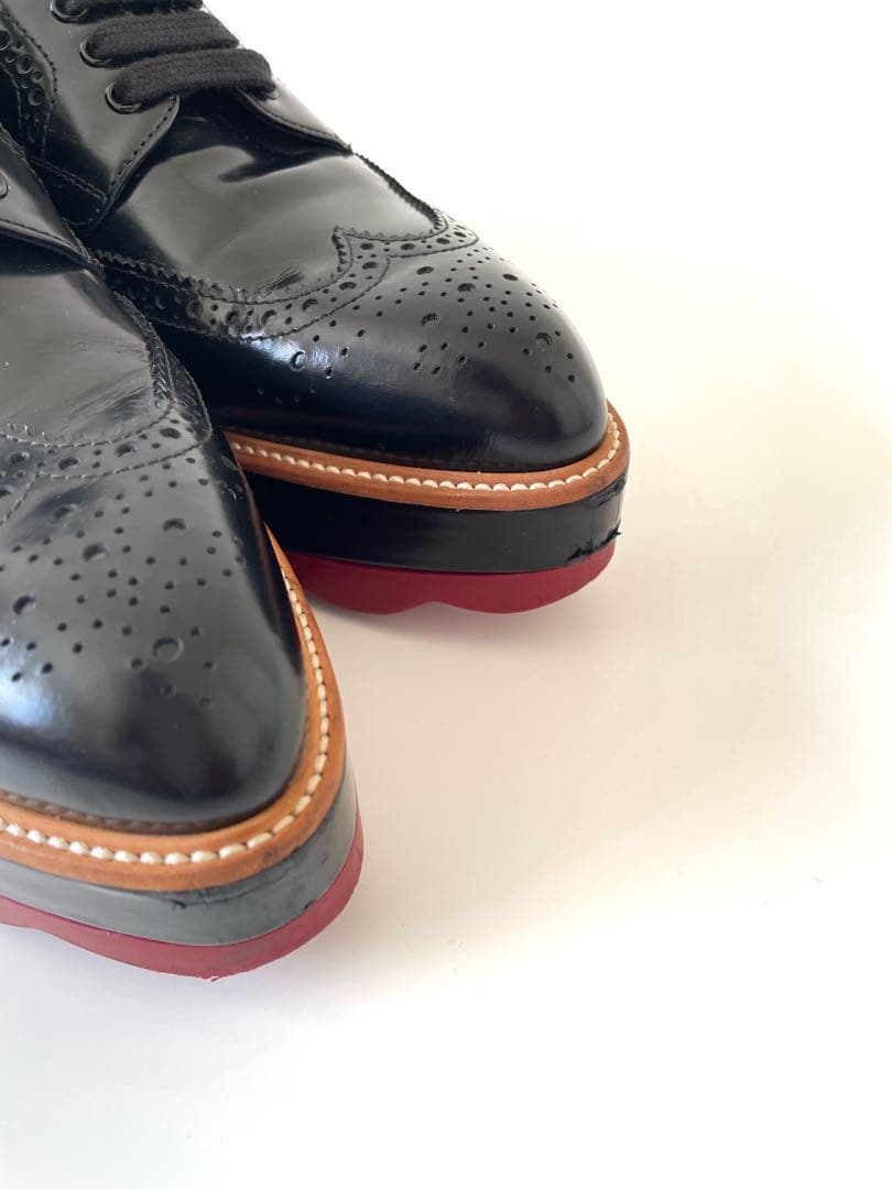 PRADA プラダ レースアップシューズ 38ハーフ 滝沢真紀子さん愛用