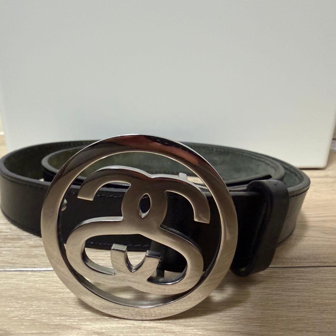 小物 STUSSY SS-LINK BUCKLE BELT L/XL