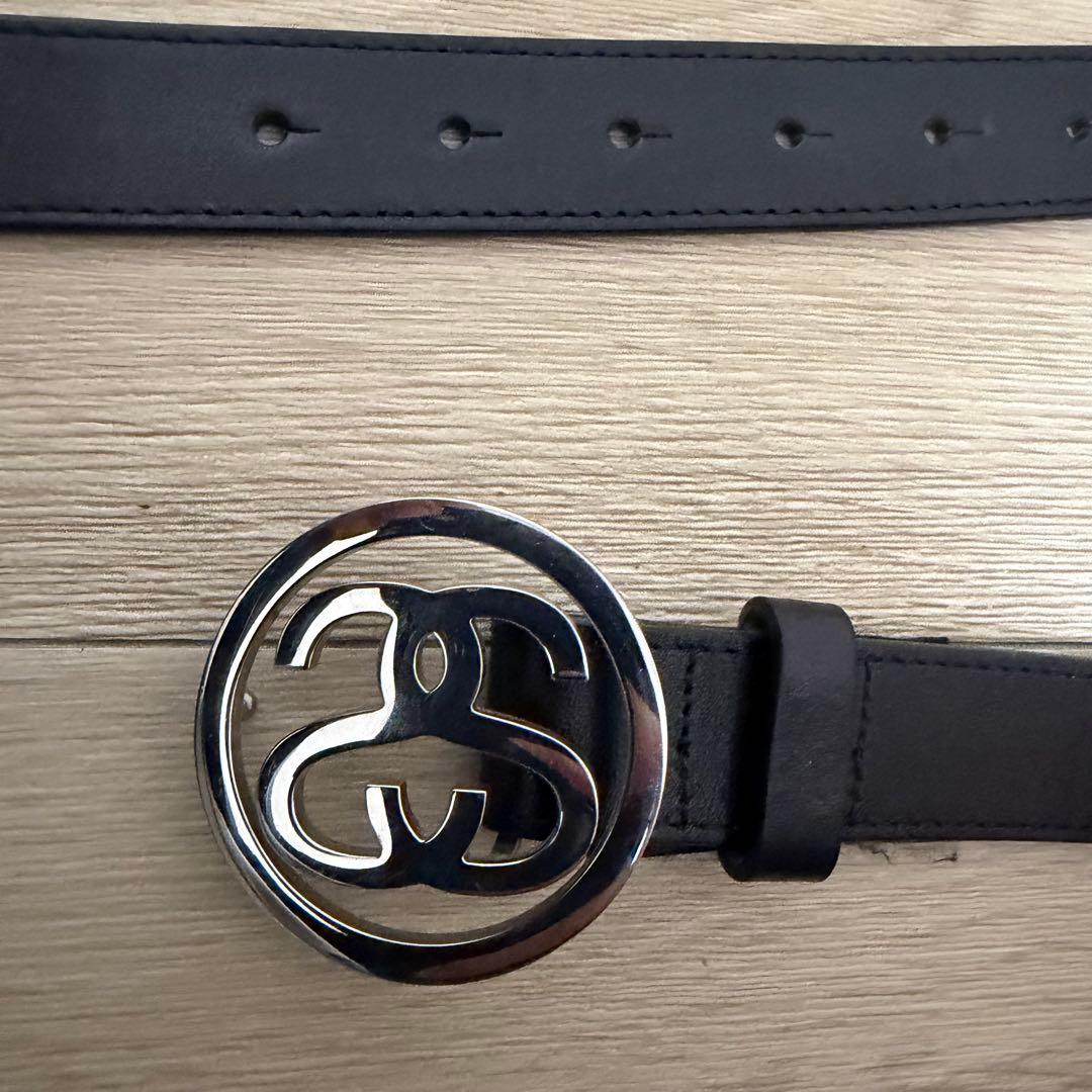 小物 STUSSY SS-LINK BUCKLE BELT L/XL