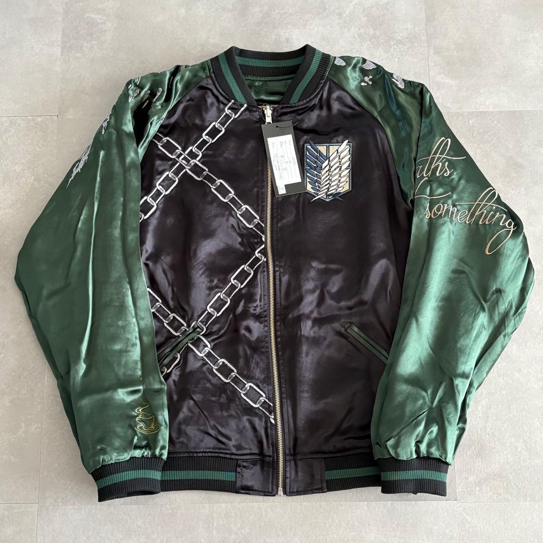 未使用 カラクリダマシイ 進撃の巨人 リヴァイ リバーシブル スカジャン【XL】