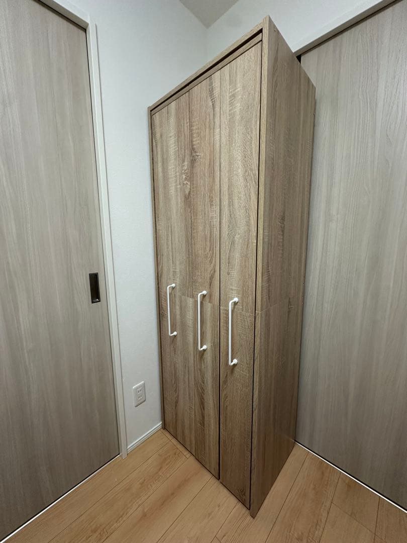 LOWYA 完成品 すきま収納本棚 幅64 可動棚 木目調 キャスター付 大容量