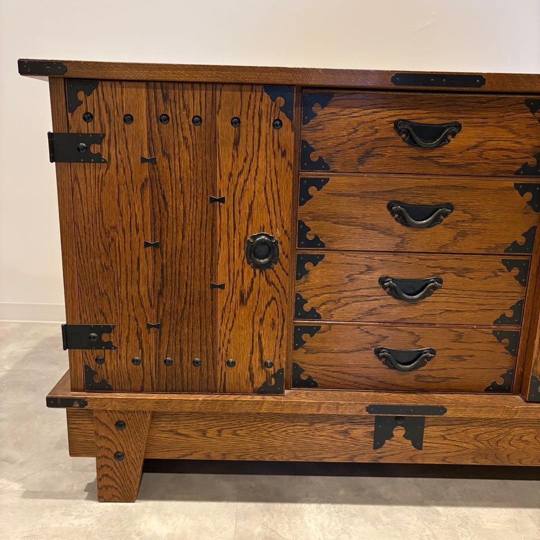 民芸家具　サイドボード　和箪笥　和棚　木製チェスト