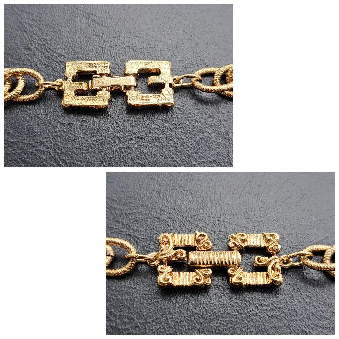 GIVENCHY ジバンシー ネックレス ロング ツイスト ゴールド希少デザイン