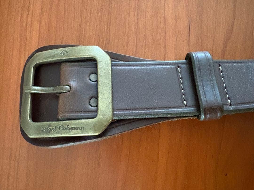 ナイジェルケーボンレザーベルト