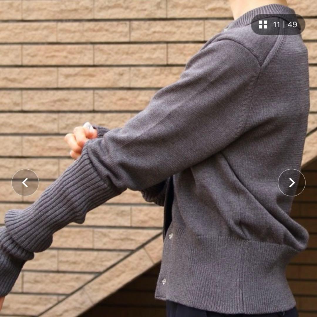 THE SHINZONE ロングリブカーディガン グレー サイズFREE