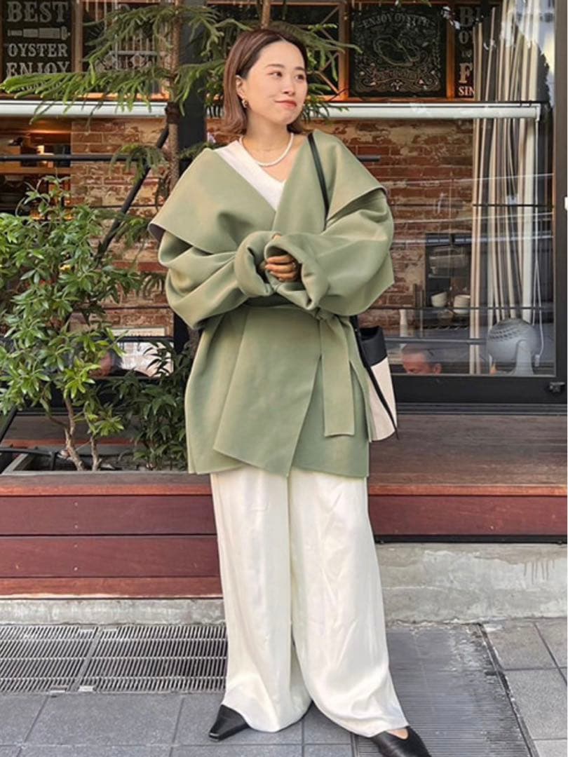 【未使用】ETRE TOKYO ダブルフェイスニットフーディコート