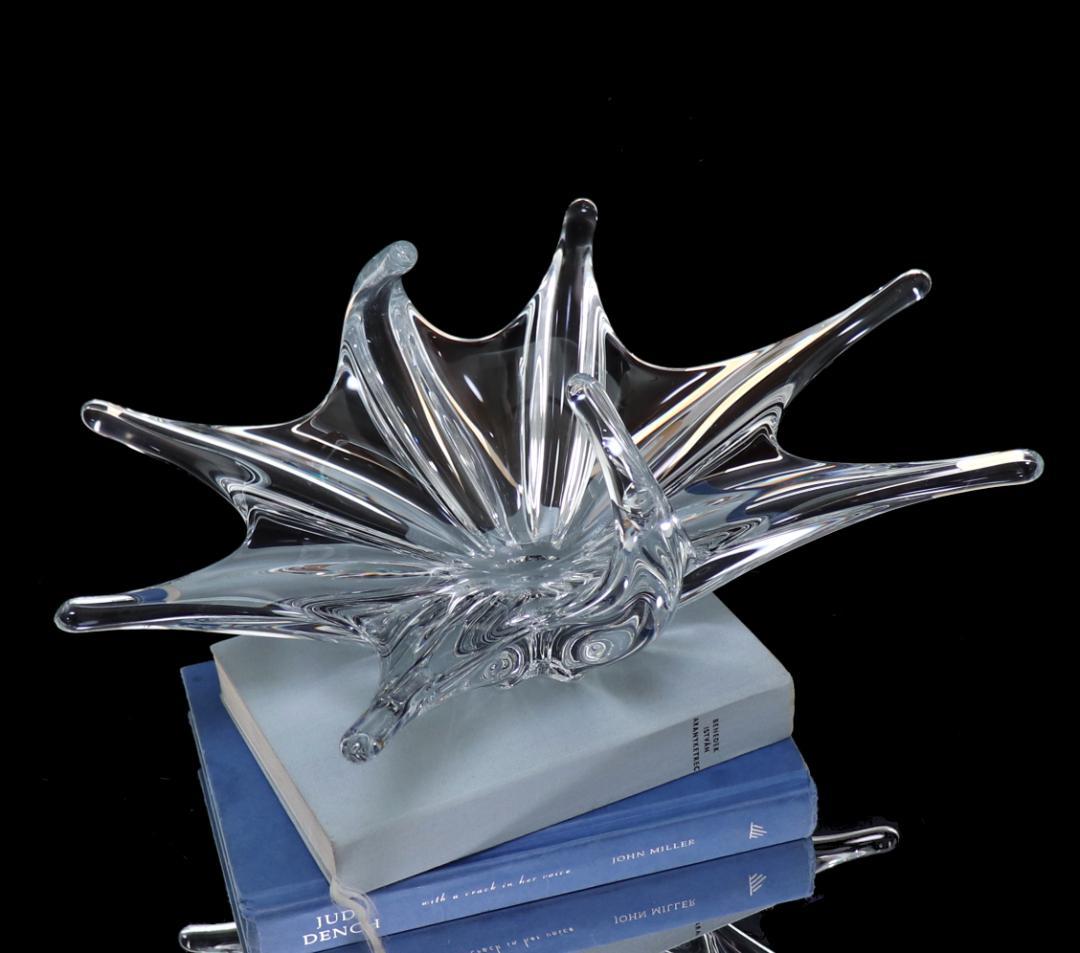 オールド・バカラ1950年特大作品 39.5cm3.6kg コンポートバスケット