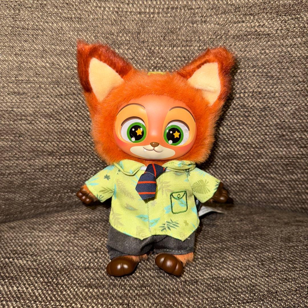MINISO ディズニー　ズートピア　マスコット　ぬいぐるみ　ニック　2点セット