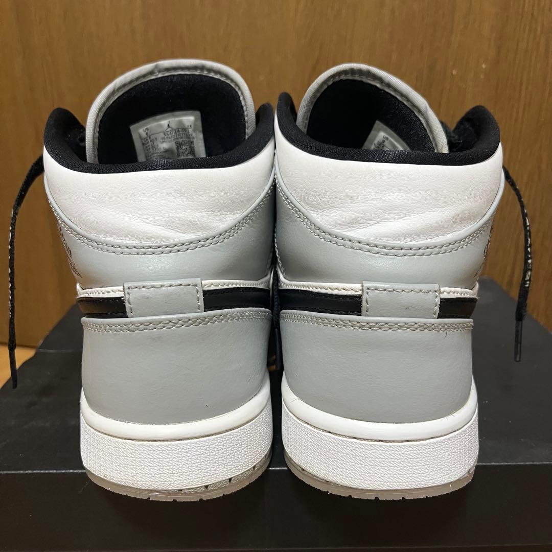 ナイキ Nike Air Jordan1 Mid ライトスモークグレー 27cm