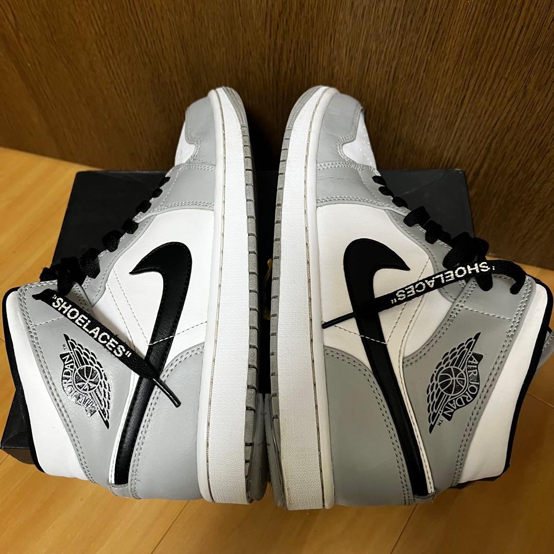 ナイキ Nike Air Jordan1 Mid ライトスモークグレー 27cm