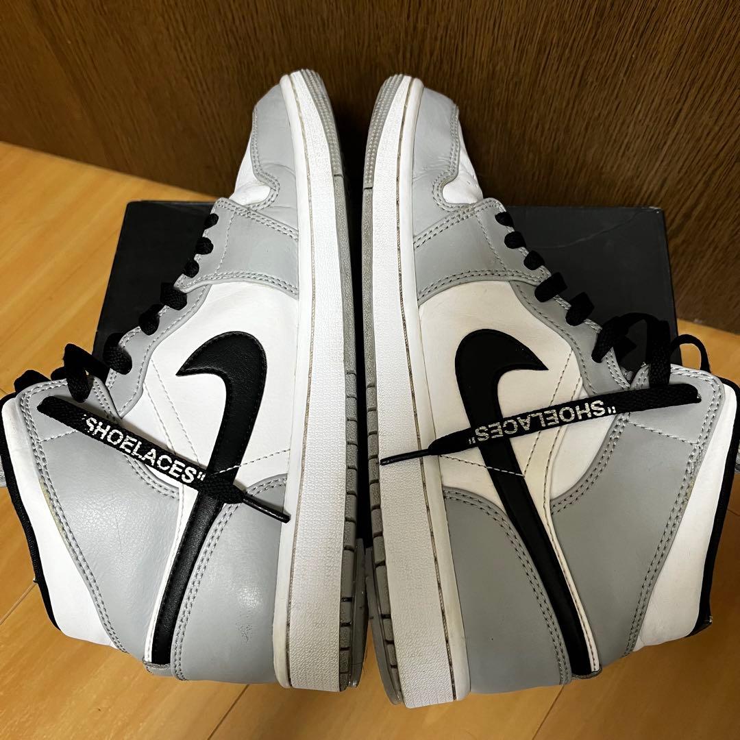 ナイキ Nike Air Jordan1 Mid ライトスモークグレー 27cm