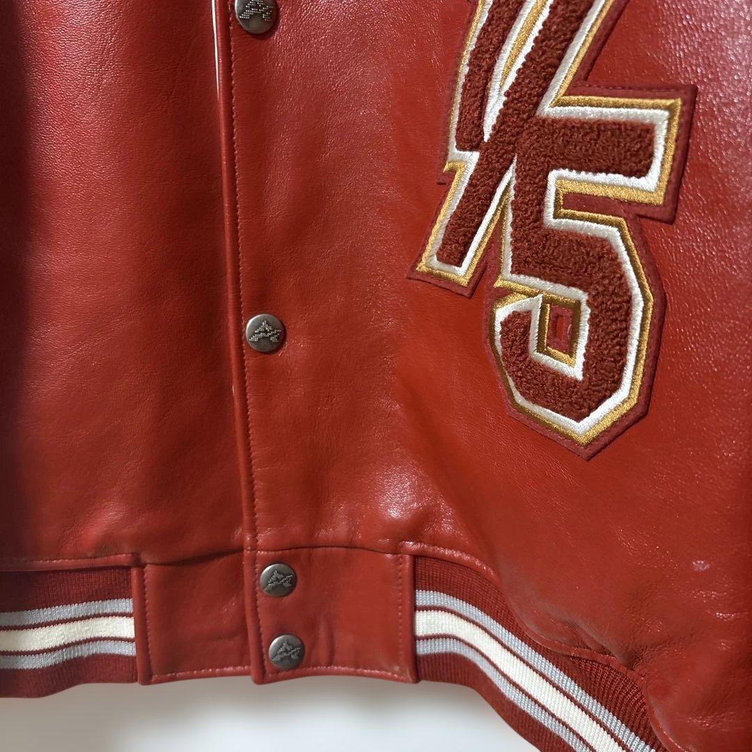 立*茂様 [激レア]AVIREX レザージャケット 3XL レッド ストリートB