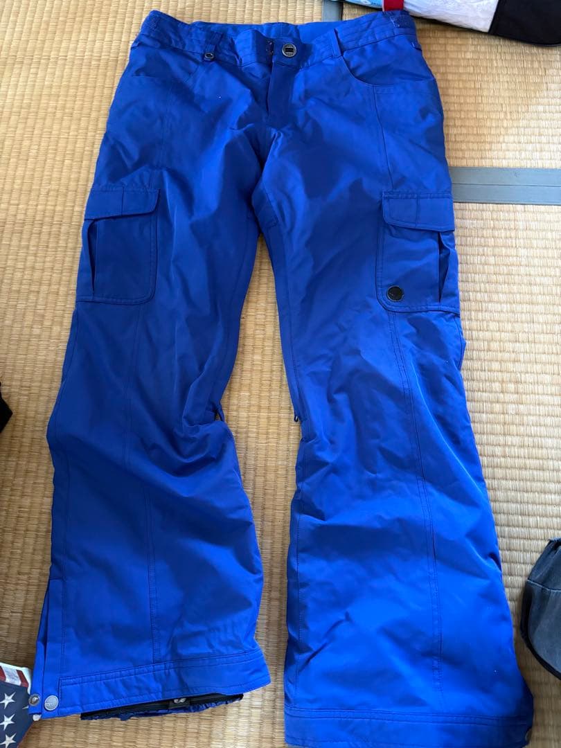 スノーボード用カーゴパンツ 青