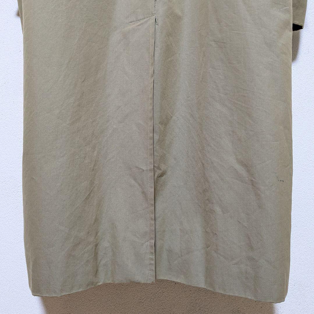 英国製 80〜90s バーバリー ステンカラーコート メンズ コットン 玉虫 7