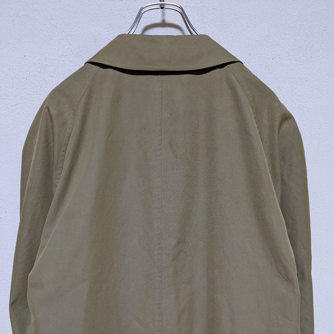 英国製 80〜90s バーバリー ステンカラーコート メンズ コットン 玉虫 7