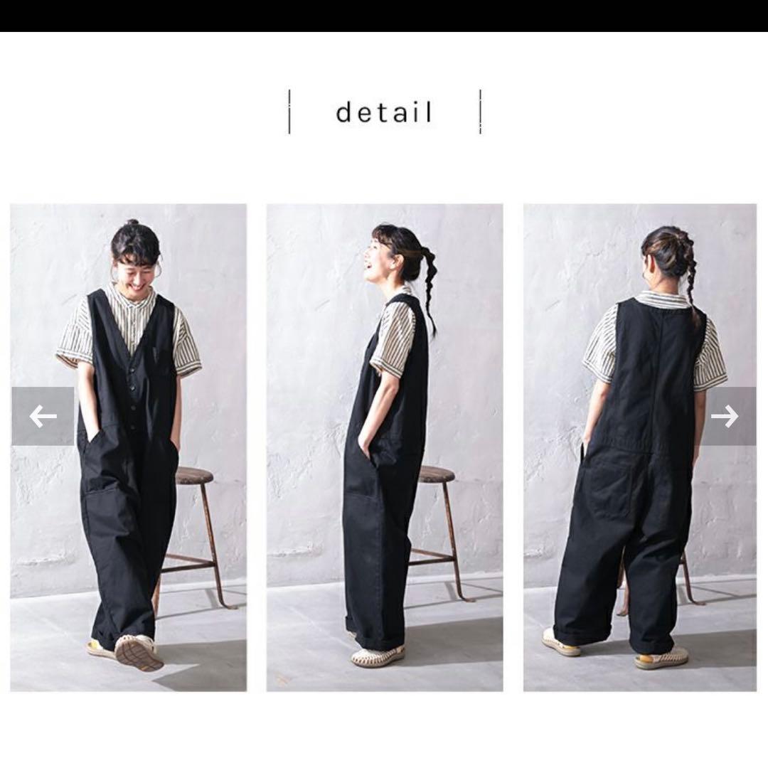 極美品★soulberry ソウルベリー　デニムじゃないサロペット