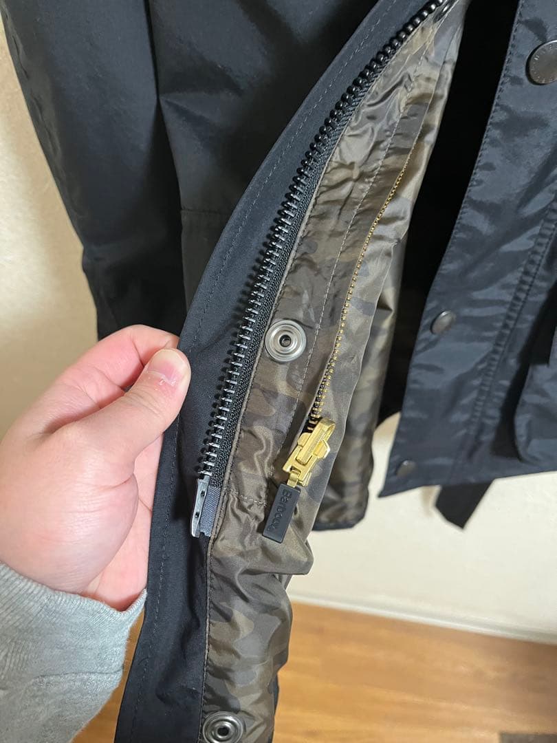 Barbour ブラック ジャケット 36 ビデイル