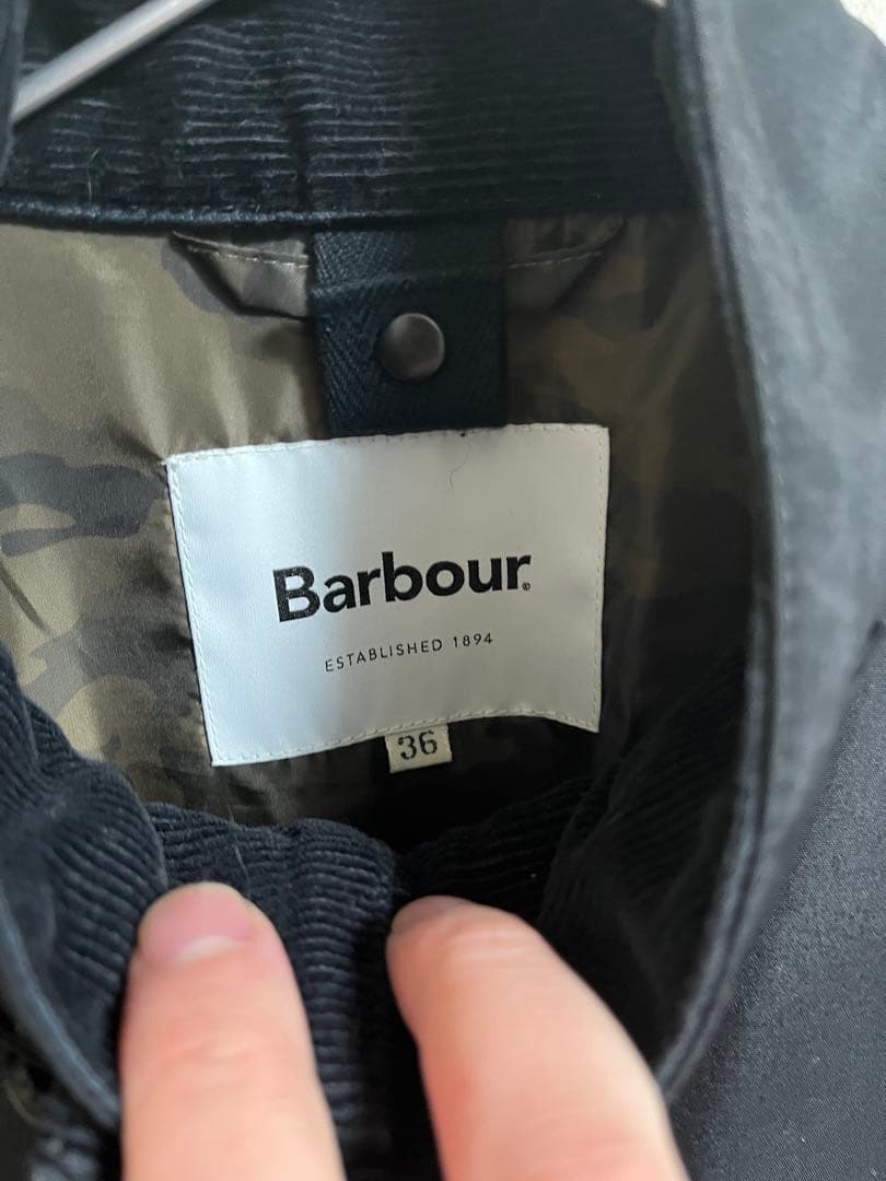 Barbour ブラック ジャケット 36 ビデイル