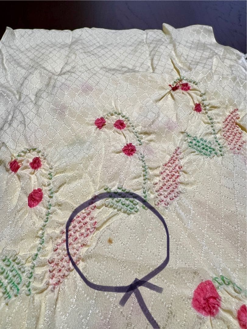 7歳　七五三　子ども振袖　子供着物　振袖　帯、長襦袢　セット