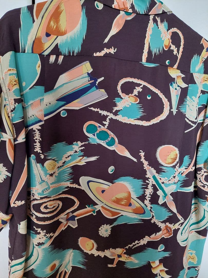 ☆美品☆　SUNSURF　サンサーフ　ロケット　スペース　アロハシャツ　M