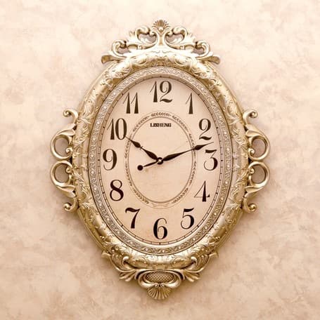 【壁掛時計】ビクトリアンパレス ウォールクロック ネグレスコ アンティーク 無音