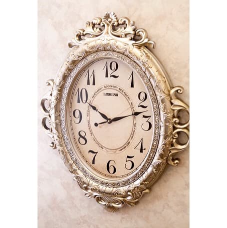 【壁掛時計】ビクトリアンパレス ウォールクロック ネグレスコ アンティーク 無音