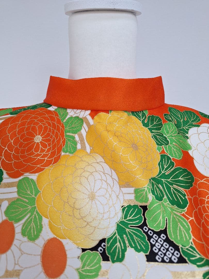 着物リメイクワンピース3636