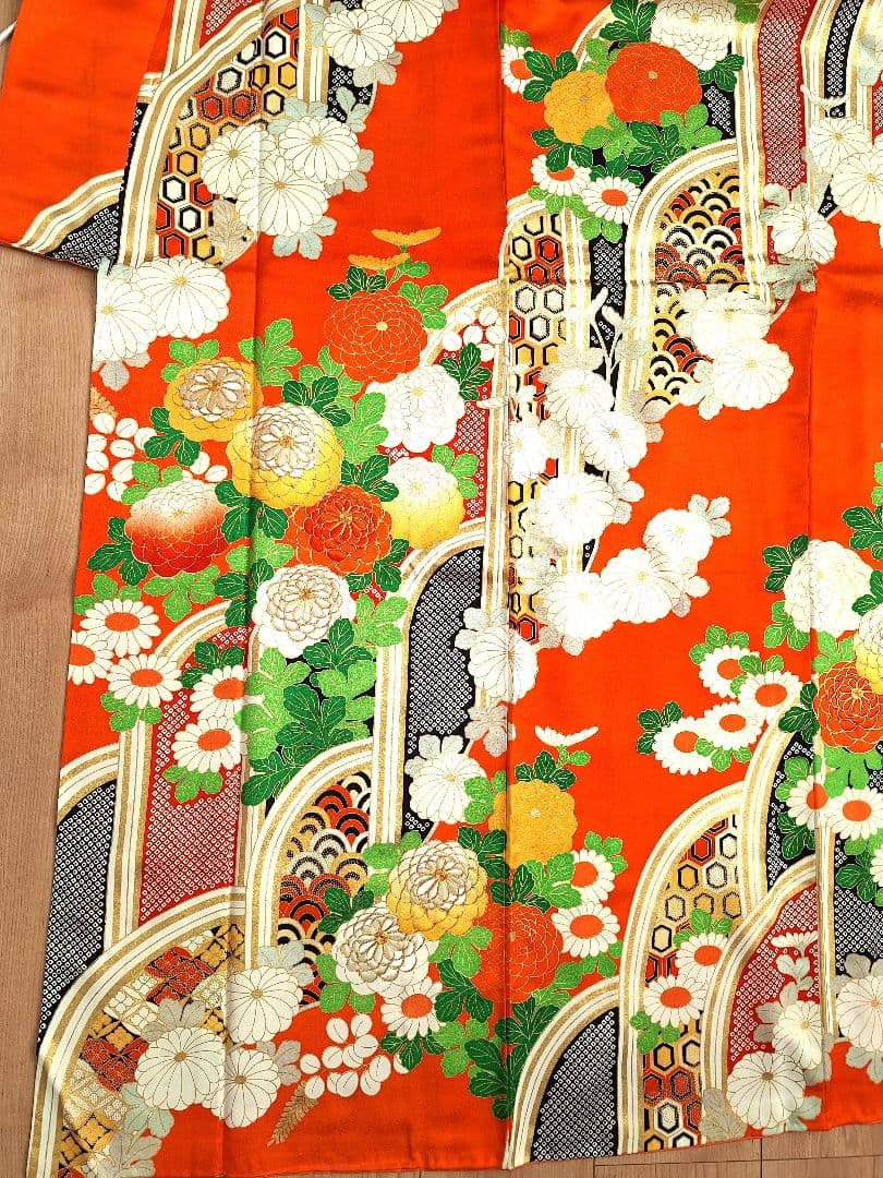 着物リメイクワンピース3636