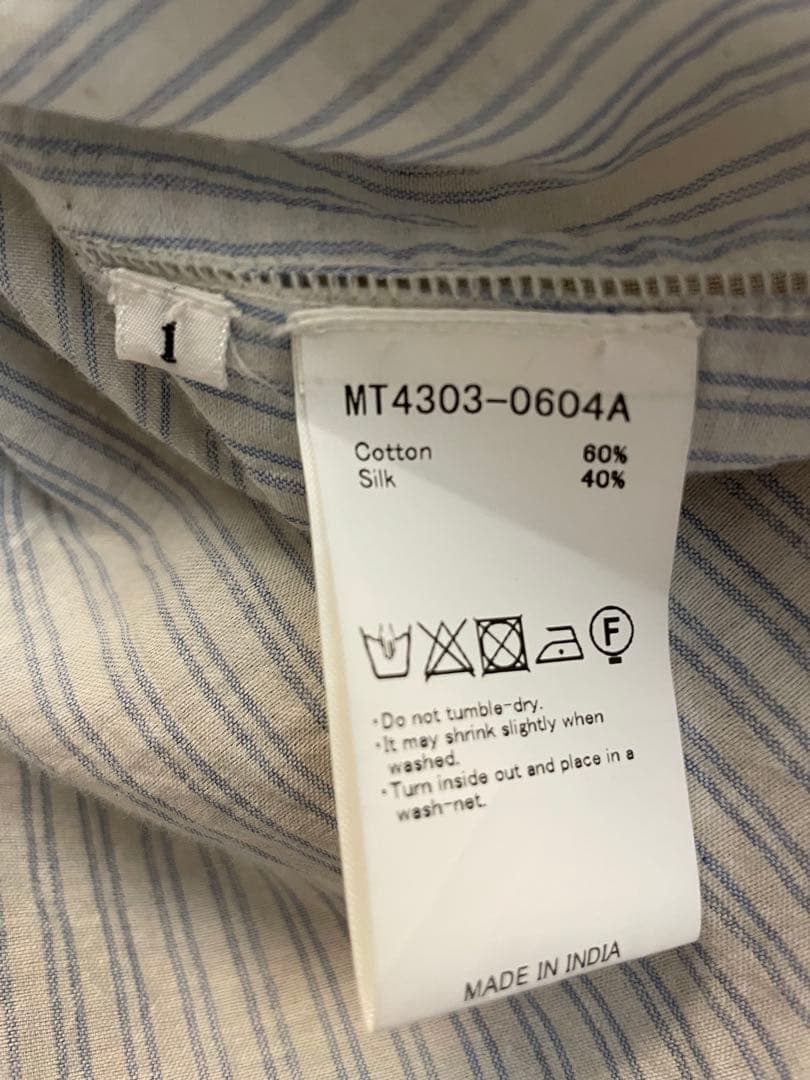 【タグ付き美品】 24SS MAATEE&SONS シャツ GUPTA サイズ1