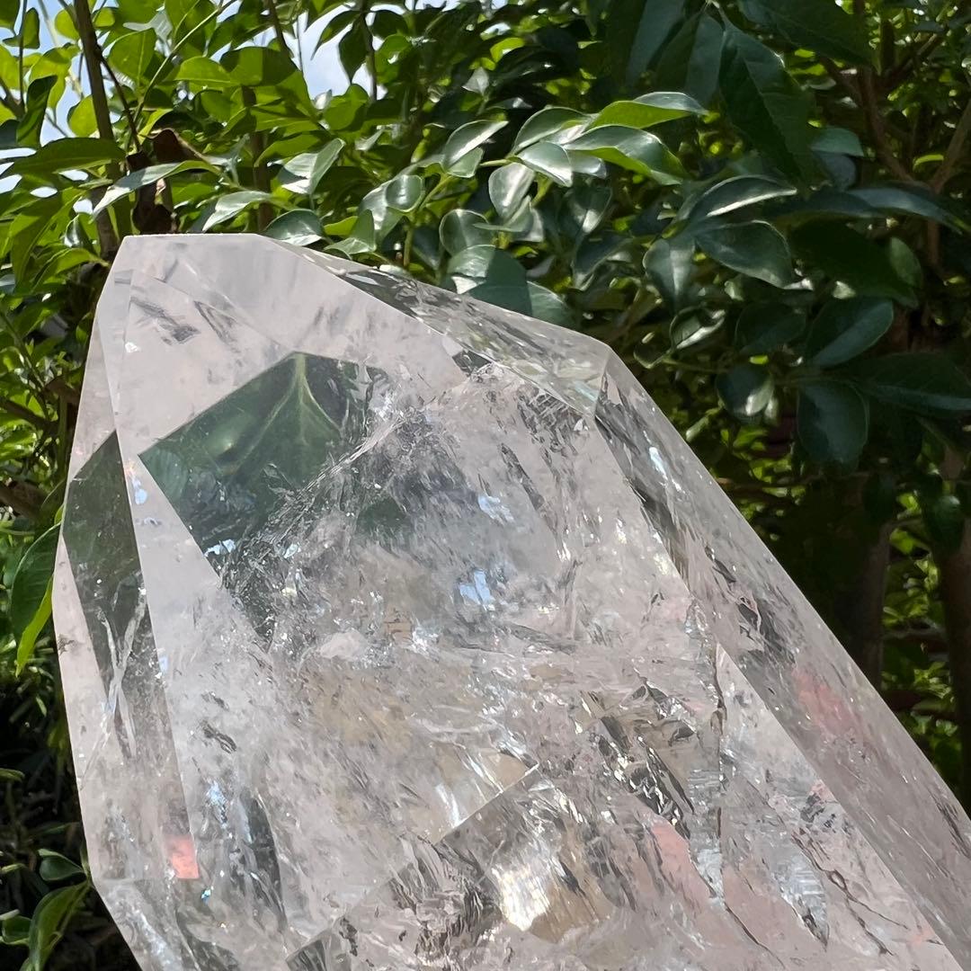 ✳️☆幻宝☆極品極上ハイパワー水晶☆レインボー レムリアンシード 六角柱 天然石