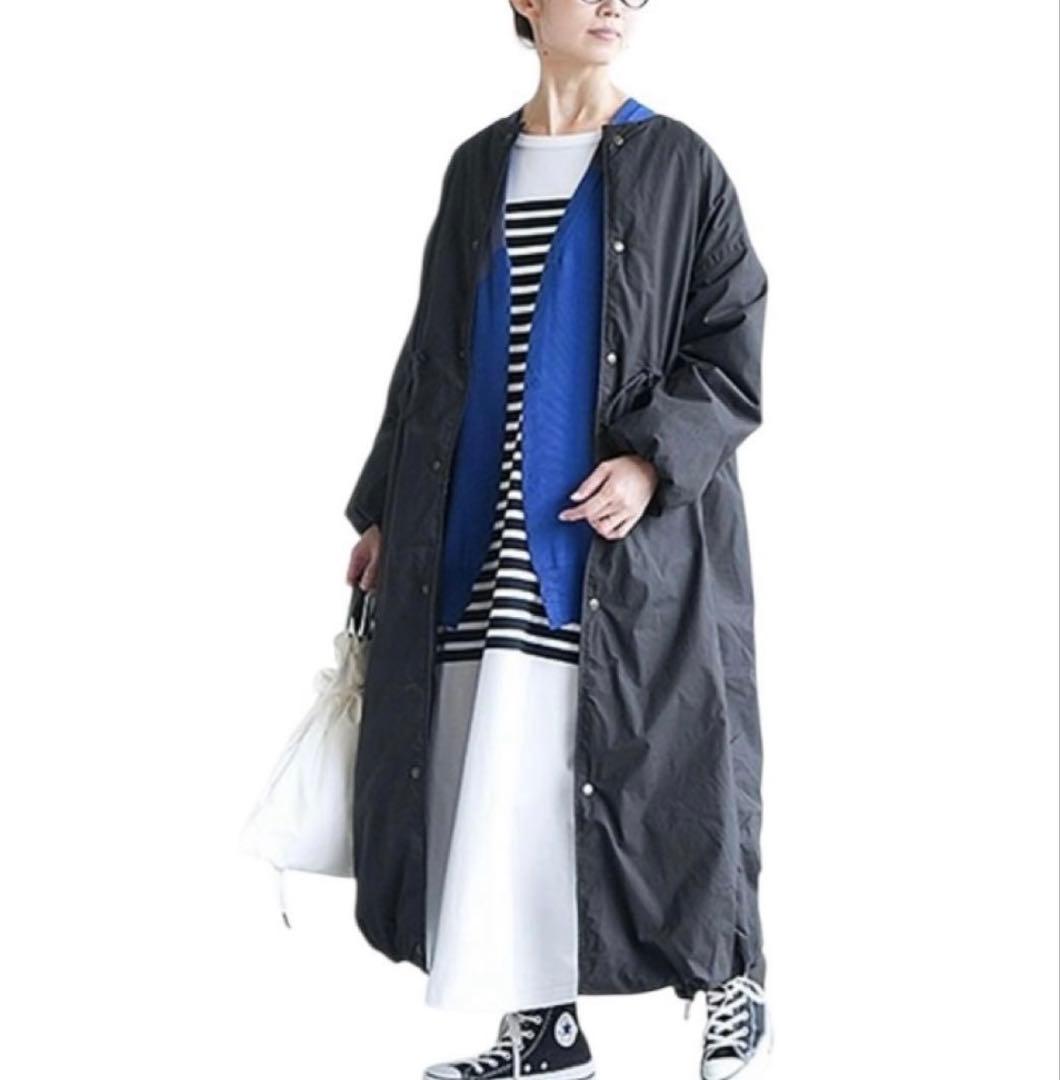 【未使用タグ付き】ソラモナポッシェ　ガスコート　ロング　ダウンジャケット　黒