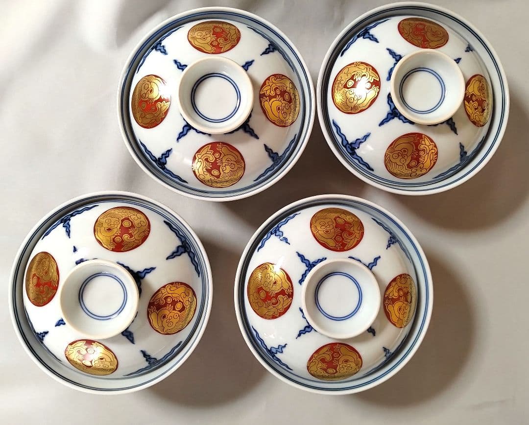 京焼　松谷窯　蓋物　　4個　未使用品