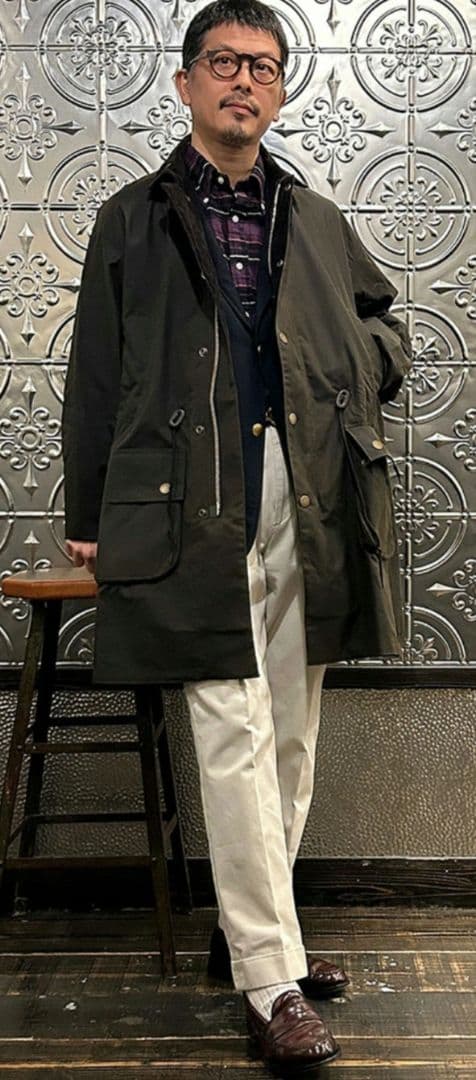 ジャケット・アウター Barbour Bedale Wax Trench Coat - Olive