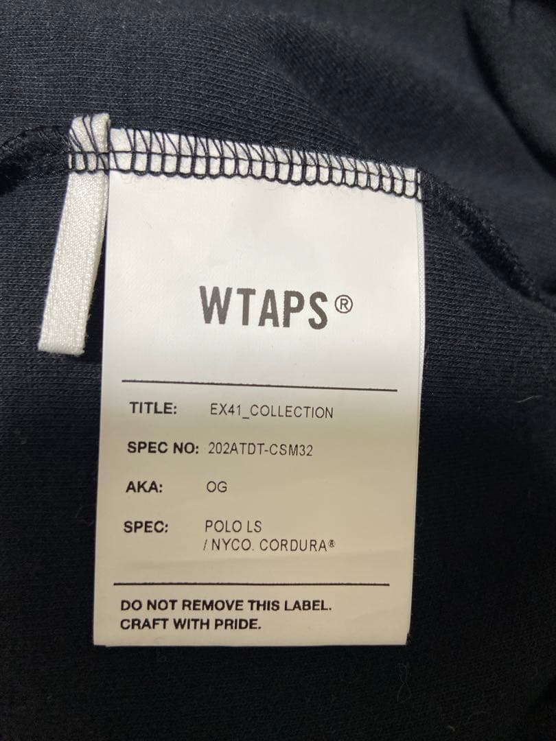 新品★WTAPS POLO L/S 01 ポロシャツ長袖カットソーダブルタップス