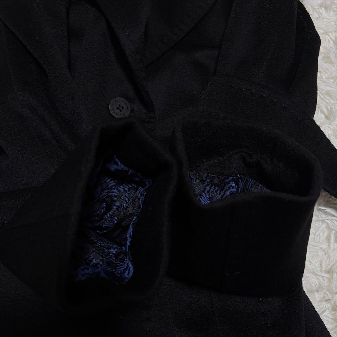 【未使用級】 アクアスキュータム レオパード カシミヤ100% チェスターコート