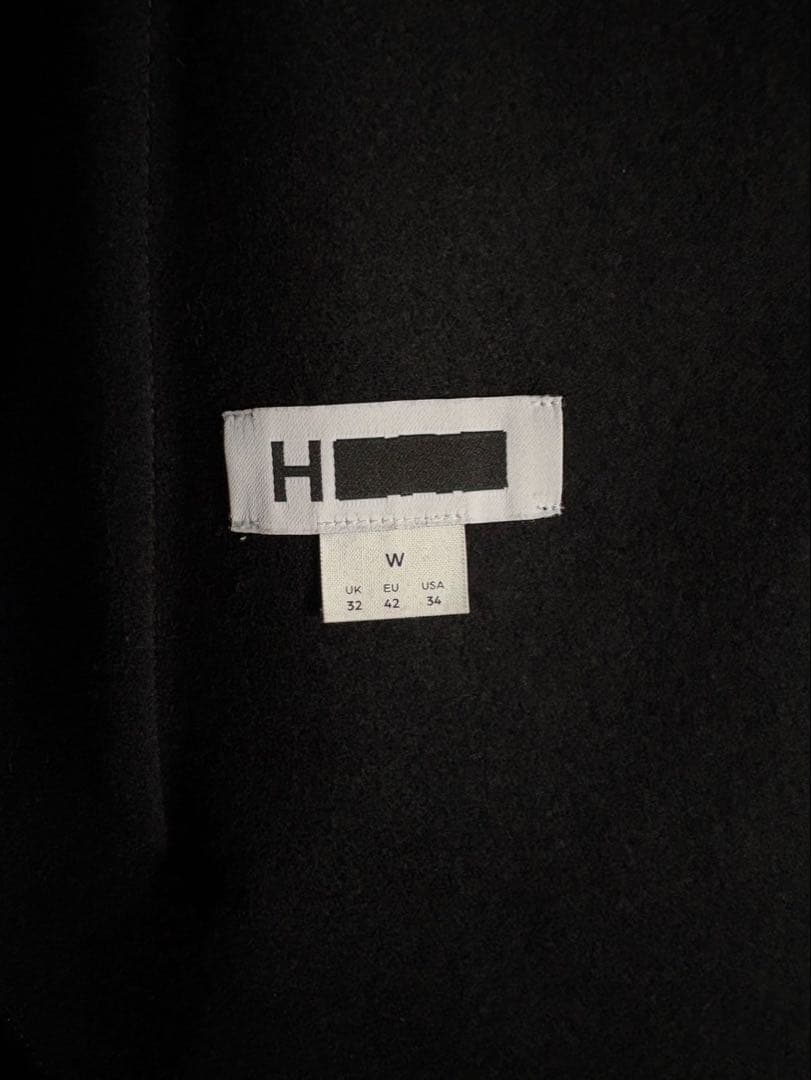 25AW <H> リバー バルカラー ベルテッドコート