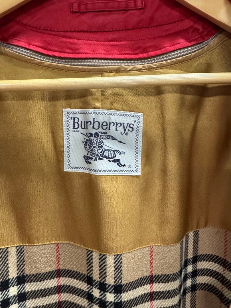 Burberrys 赤 トレンチコート ケープスタイル ライナー付き