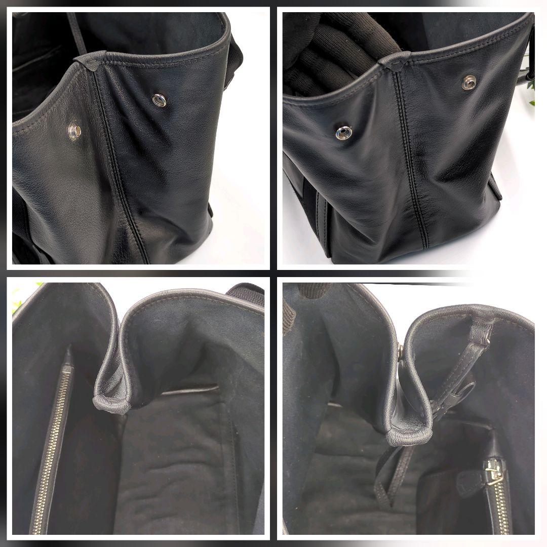 良品✨️BALENCIAGA　バレンシアガ　ハンドバッグ　パンチングロゴ