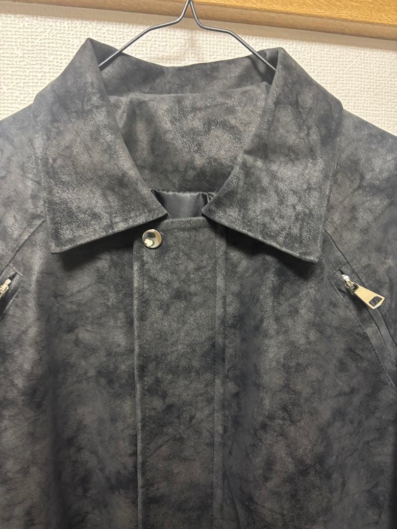 YOLO ブラック　ウォッシュ加工ジャケット