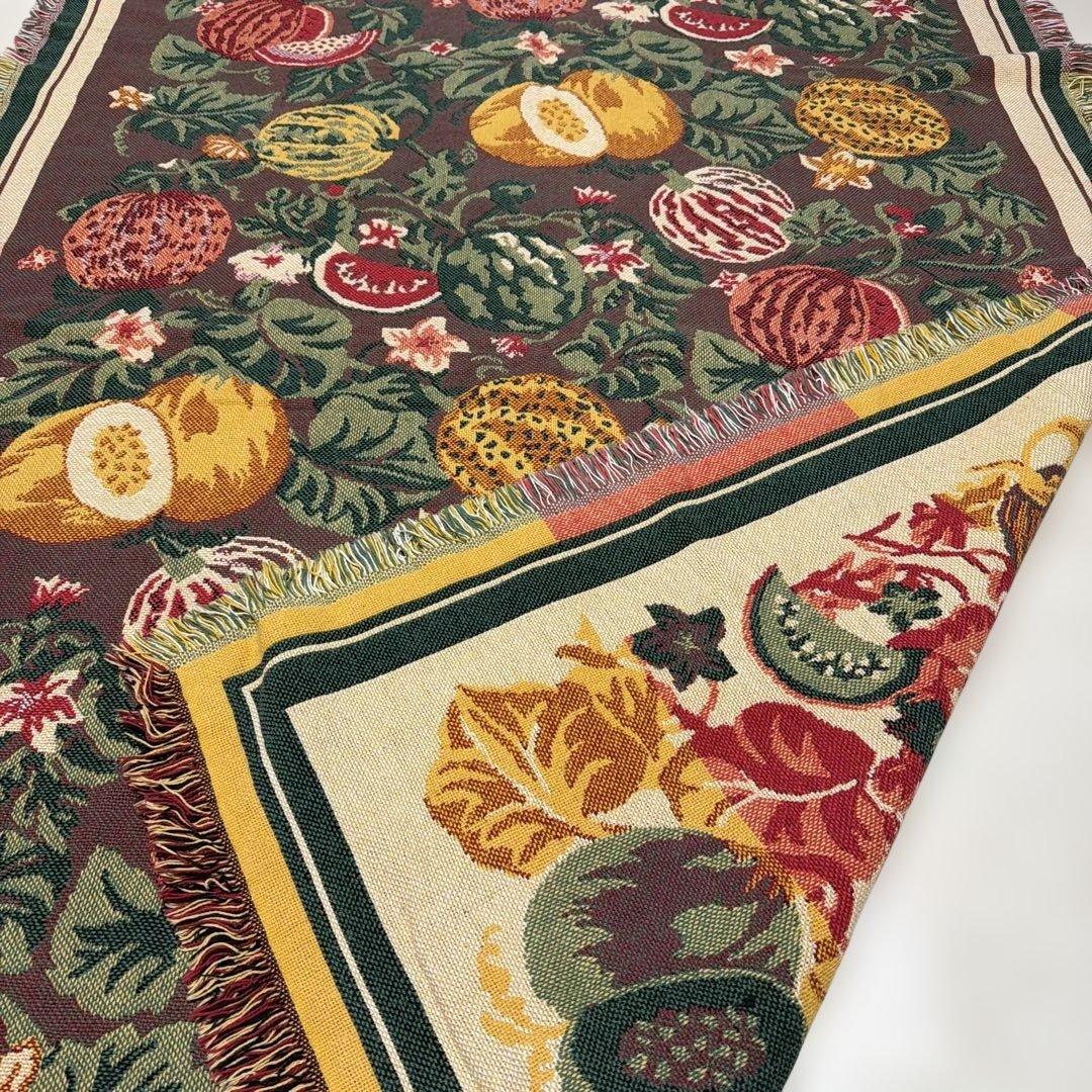 西瓜　スイカ　マルチカバー　ソファカバー　ヴィンテージラグ　180x128