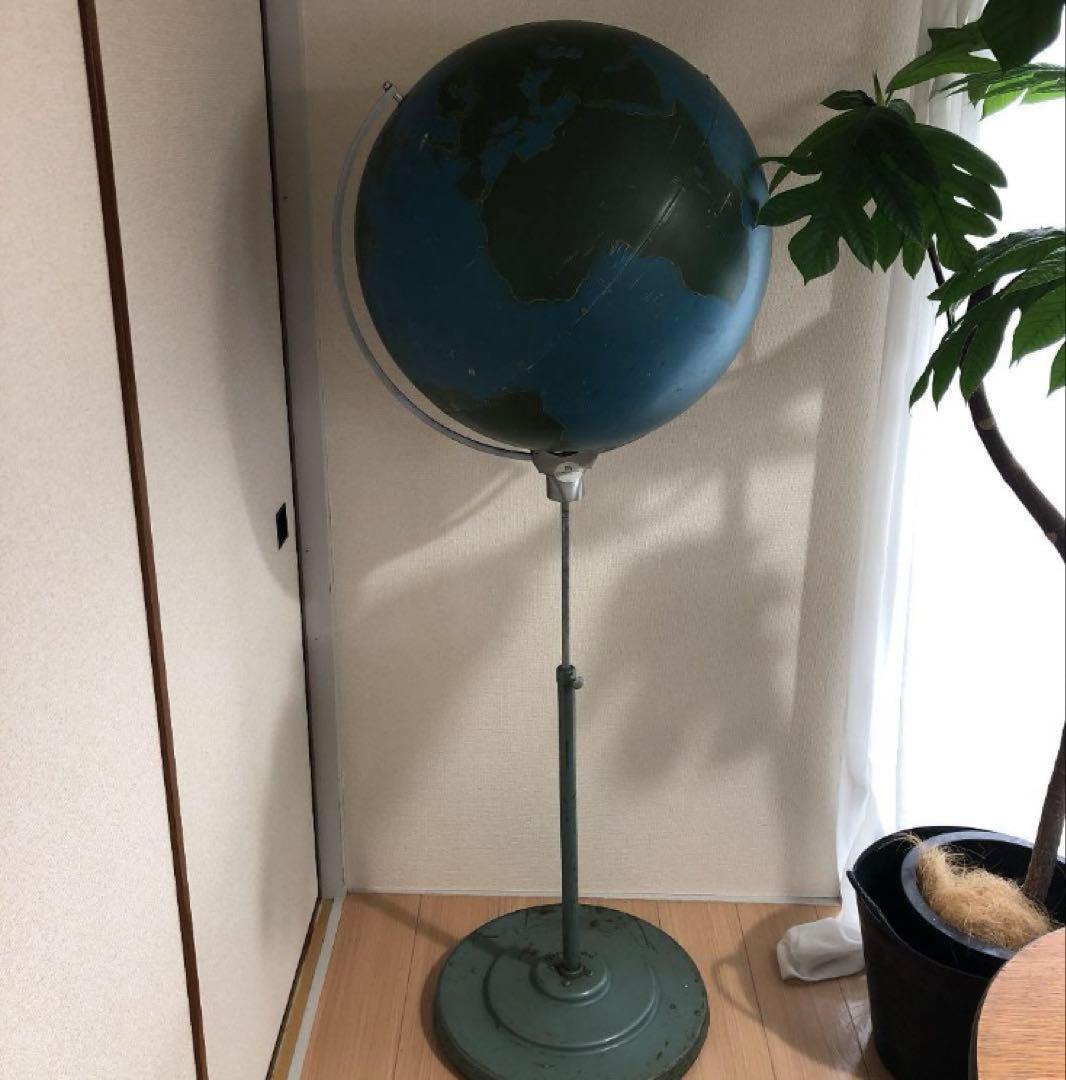 置物 ANTIQUE (A.J.NYSTROM&CO ) MILITARY GLOBE